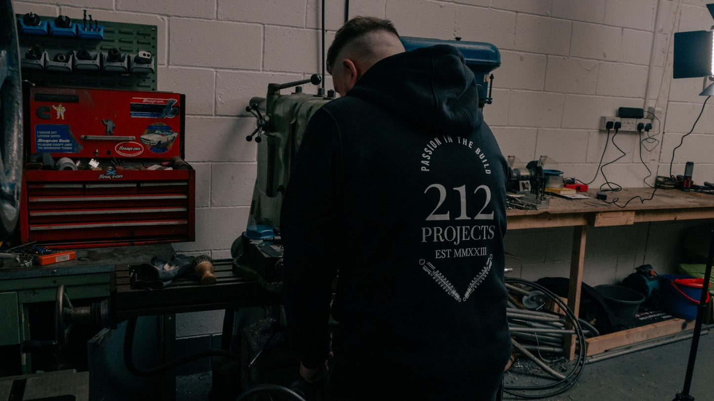 212PROJECTS PREMIUM BLACK HOODIE