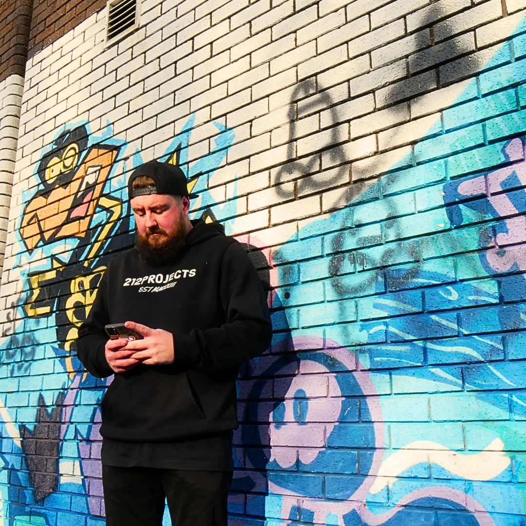 212PROJECTS BASICS BLACK HOODIE